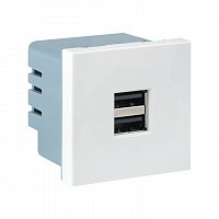 Изображение Розетка USB, сила тока 2.1 А (2 гнезда) без индикатора  E2MR2-20USB-10 