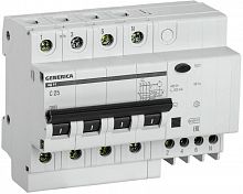 Изображение Выключатель автоматический дифференциального тока 4п 25А 300мА АД14 GENERICA MAD15-4-025-C-300 
