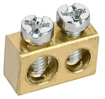 Изображение Шина нулевая сечение 6х9 2 отв. TEKFOR IEKTF-KP00D-SN-02 