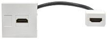 Изображение Розетка 2мод. HDMI M/M РКМ-20-10-П бел. PRIMER IEK PR-KK40D-RH-0-2-K01 