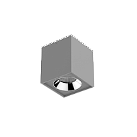 Изображение Светильник LED "ВАРТОН" DL-02 Cube накладной 100*110 12W 4000K 35° RAL7045 серый матовый  V1-R0-H0360-20000-2001240 
