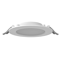 Изображение Светильник светодиодный DL-01 Slim 160мм 20Вт 4000К 176x39мм IP65/40 круглый встраив. с опаловым рассеив. RAL9003 бел. муар VARTON V1-RF-00083-10000-6502040 