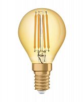 Изображение Лампа светодиодная филаментная Vintage 1906 LED CL P FIL GOLD 35 non-dim 4W/825 4Вт тепл. бел. E14 (замена 35Вт) зол. OSRAM 4058075293496 
