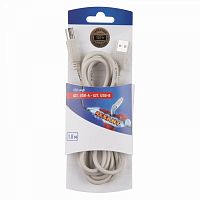 Изображение Шнур штекер USB-А - штекер USB-B 1.8м блист. Rexant 06-3150 
