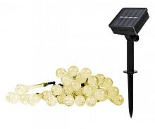 Изображение Светильник светодиодный SLR-G08-30W садовый; гирлянда капли теплый бел. солнечная батарея ФАZА 5040960 