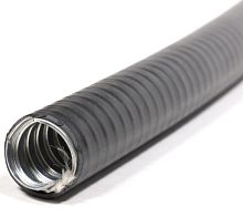 Изображение Металлорукав в ПВХ изоляции МПГ НГ толстостенный 16 d16 черн. (уп.50м) ГОФРОМАТИК zeta42817 