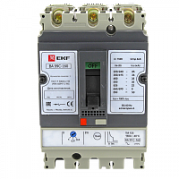 Изображение Силовой автомат. выкл. 3P Iu=160А уставка тока расцеп.:128А 36кА IP30 EKF  mccb99C-160-160 
