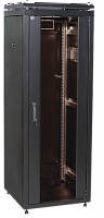 Изображение Шкаф сетевой 19дюйм LINEA N 47U 600х800мм стеклянная передняя дверь задняя металлическая черн. ITK LN05-47U68-GM 