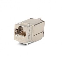 Изображение Вставка KJNE-8P8C-C6-90-SH-F-WH Keystone Jack RJ45(8P8C) кат.6 110 IDC заделка с помощью NE-TOOL бел. Hyperline 46369 