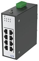 Изображение Коммутатор промышленный неуправляемый ISU-430 Ethernet 8 портов 10/100BaseT разъем RJ45 24В AC/12/24/48В DC с резервированием ONI ISU-430-8FE0000000000 