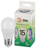 Изображение Лампа светодиодная GREEN LINE P45-15W-865-E27 GL 15Вт шар 6500К свет холод. E27 Эра Б0067051 