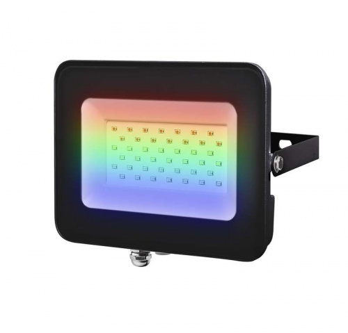 Изображение Прожектор светодиодный ДО-30w RGB IP65 черный корпус  Jazzway  5016408 