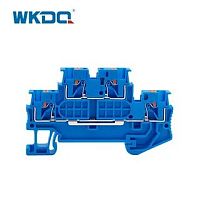 Изображение Клемма 4-проводная проходная 1,5мм2 на DIN рейку JPTTB 1.5/S BLUE двухуровневая Push-in серая 500V/32A 3208524WE WONKE ELECTRIC 