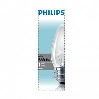 Изображение Лампа накаливания Stan 60Вт E27 230В B35 CL 1CT/10X10F Philips 921501544237 