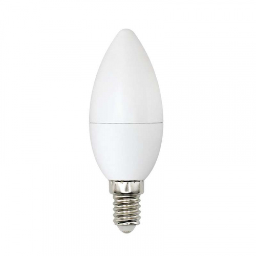 Изображение Лампа светодиодная LED-C37-6W/WW+NW/E14/FR PLB01WH форма "свеча" мат. Bicolor свет теплый бел. упак. картон Uniel UL-00001570 