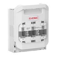 Изображение Выключатель горизонтальный предохранитель разъединитель 250А 3P крепление на монтажную плату DKC FSH01-3P 