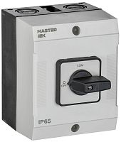 Изображение Переключатель кулачковый 10А (сх. 91) в боксе IP65 стандартная рукоятка IEK MI-CS20-010-091 