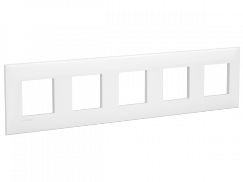 Изображение Рамка 5-пост. декор по эскизу цвет белый глянцевый, пластик горизонт. и вертик., IP20 DKC  4400900 
