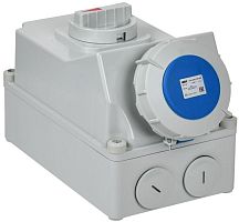 Изображение Розетка с мех. блокировкой 63А-6ч 220В 2P+PE ССИ-833 IP67 IEK PSR11-063-3-5-67 