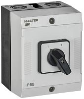Изображение Переключатель кулачковый 10А (сх. 56) в боксе IP65 стандартная рукоятка IEK MI-CS20-010-056 