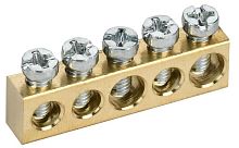 Изображение Шина нулевая сечение 6х9 5 отв. TEKFOR IEKTF-KP00D-SN-05 