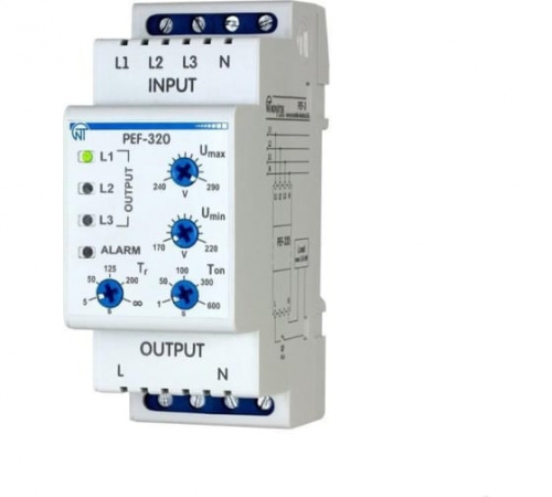 Изображение Переключатель электронный фаз ПЭФ-320 НовАтек-Электро 3425601320 