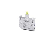 Изображение Блок-контакт подсветки с желт. светодиодом 100-250В перем. тока EMAS CBS 