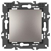 Изображение Переключатель перекрестный ЭРА Elegance 14-1108-16 10АХ-250В IP20 титан Эра Б0065809 