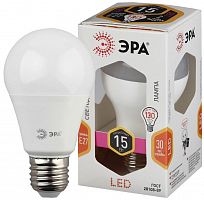 Изображение Лампа светодиодная LED A60-15W-827-E27 A60 15Вт груша E27 тепл. бел. ЭРА Б0050281 