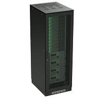 Изображение Шкаф напольный 42U 800х800 двери перфорированная/перфорированная укомплектован вводом и заглушками RAL9005 DKC R5IT4288PFB 