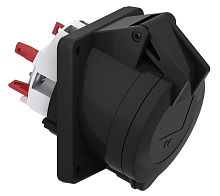 Изображение Розетка панельная Schuko 32А 230-380 IP44 Quick Connect черн. Bals 120441 