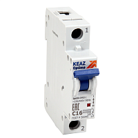 Изображение Выключатель автоматический модульный 1п C OptiDin ВМ63-1C2-15-УХЛ3 КЭАЗ 341873 