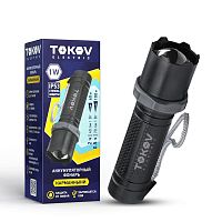 Изображение Фонарь аккумуляторный ручной среднего размера корпус черн. TOKOV ELECTRIC TKE-RF-A-07 