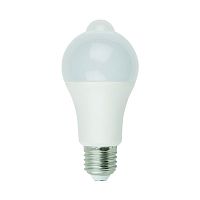 Изображение Лампа светодиодная LED-A60-12W/4000К/E27/PS+MS PLS10WH с датчиком освещенности и датчиком движения колба мат. картон Uniel UL-00005713 