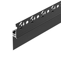 Изображение Профиль PLINTUS-FANTOM-H35-2000 BLACK алюминий L2000 Arlight 043665 