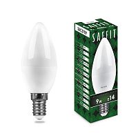 Изображение Лампа светодиодная LED 9вт Е14 белый матовая свеча 55079 