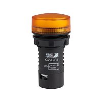 Изображение Лампа светодиодная OptiSignal Compact D22 С7-L-F5 желт. 110В AC/DC XB7EV05GP КЭАЗ 362156 