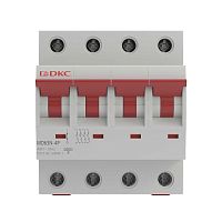 Изображение Выключатель автоматический модульный YON max типа MD63N 6кА 4 полюса хар-ка D 16А DKC MD63N-4PD16 