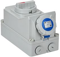 Изображение Розетка с мех. блокировкой 16А-6ч 220В 2P+PE ССИ-813 IP67 IEK PSR11-016-3-5-67 