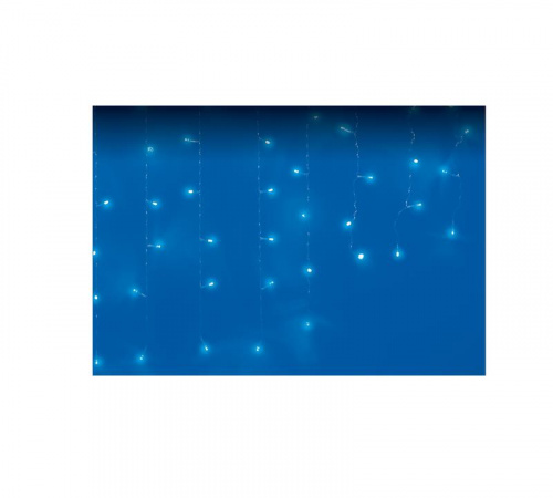 Изображение Бахрома LED ULD-B1805-048/DTA BLUE IP20 1.8м 48 диодов синий свет провод прозр. Uniel UL-00007206 