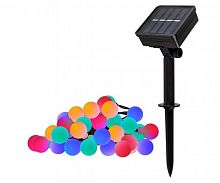 Изображение Светильник светодиодный SLR-G07-30M садовый; гирлянда матов. шарики мультицвет солнечная батарея ФАZА 5040847 