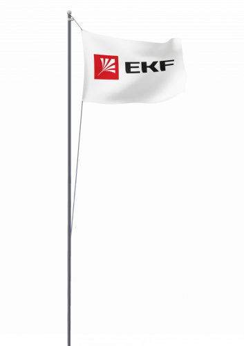 Изображение Мачта молниеприемная секционная пассивная стальная c флагом ММСПС-Ф-15 L15м PROxima EKF mmsps-f-15 