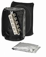 Изображение Коробка распределительная ОП 130х180х77мм с клемм. WP 1010 B черн. HENSEL 62000110 