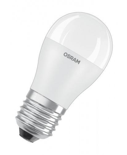 Изображение Лампа светодиодная LED 8Вт E27 CLP75 белый, матов.шар OSRAM 4058075210899 (упак.10 шт.) 