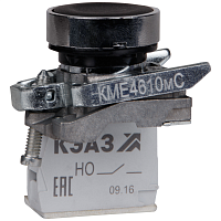 Изображение Кнопка КМЕ4511мС черн. 1но+1нз цилиндр IP54 КЭАЗ 354445 
