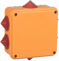 Изображение Коробка распаячная огнестойкая ПС 100х100х50 6P 6кв.мм IP55 6 вводов IEK UKF30-100-100-050-6-6-09 