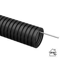 Изображение Труба гофрированная ПНД d16мм с протяжкой черн. (уп.75м) TOKOV ELECTRIC TKE-PND16-BL-75 