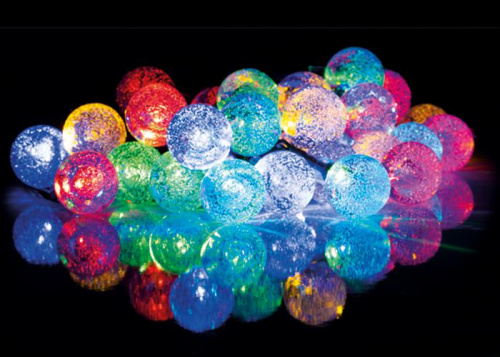 Изображение Светильник светодиодный садовый SLR-G05-30M гирлянда шарики мультицвет на солнечн. батарее ФАZА 5033375 