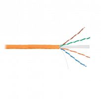 Изображение Кабель витая пара U/UTP кат.6 4х2х23AWG solid LSZH нг(А)-HFLTx оранж. (уп.305м) NIKOLAN NKL 4140C-OR 