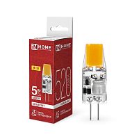 Изображение Лампа светодиодная LED-JC-COB 5Вт 12В G4 4000К 520лм IN HOME 4690612060262 